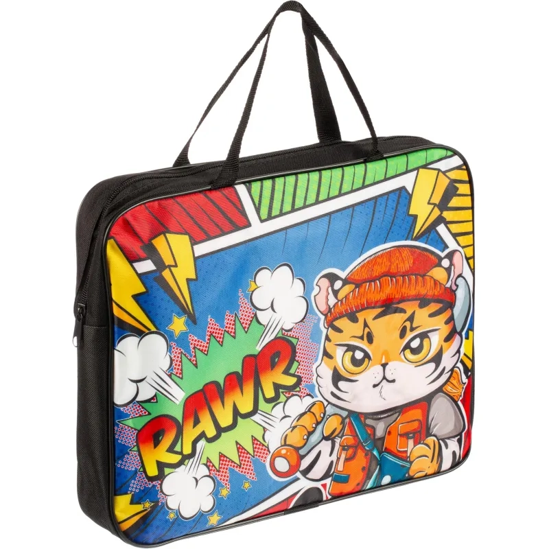 Папка для тетрадей школьника А4 с ручками ПШ-11, МОДНЫЙ ТИГРЕНОК