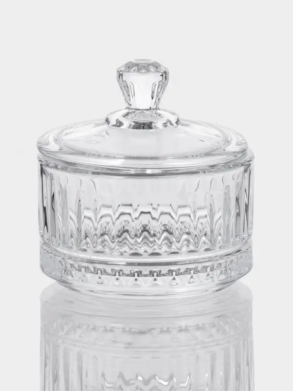 Икорница с крышкой  Икорница с крышкой "Элизия" 6,5х7 см, прозрачная