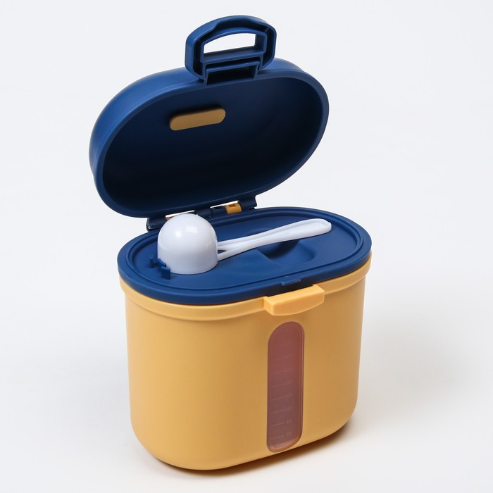 Контейнер для хранения детского питания «Корона», 360 гр., цвет желтый Контейнер для хранения детского питания «Корона», 360 гр., цвет желтый