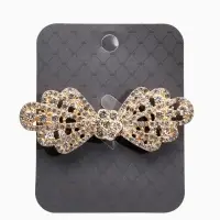 Зажим для кардигана "Ажур", бант, цвет белый в золоте Зажим для кардигана "Ажур", бант, цвет белый в золоте