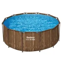 Бассейн каркасный Steel Pro Max, 366&times;122 см, круглый, цвет рейка, 561VN Bestway