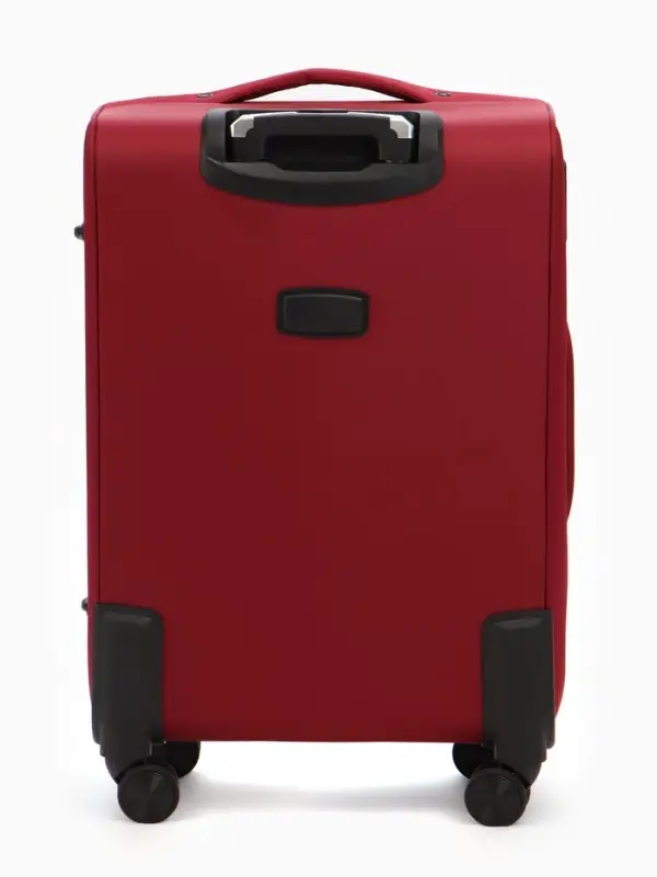 Чемодан на колёсах TEXTURA, с увеличением, кодовый замок, 42&times;26&times;68 см, 24", красный