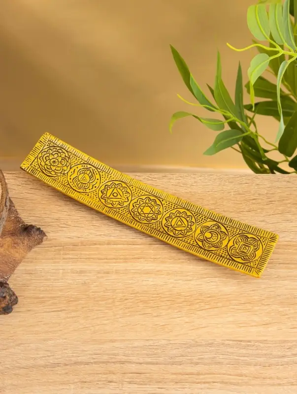 Подставка под благовония  Подставка под благовония "Активация чакр" алюминий 25 см