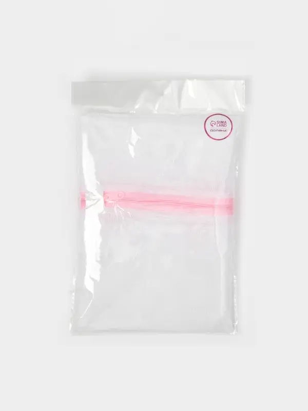 Мешок для стирки белья Доляна, 50&times;60 см, мелкая сетка, белый