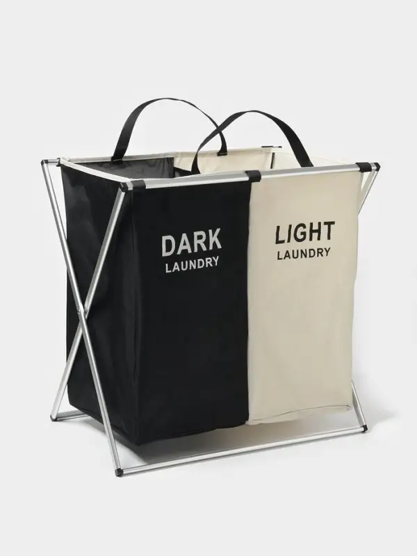Корзина для белья Доляна LAUNDRY, складная, 60&times;40&times;58 см