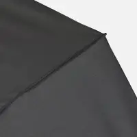 Зонт обратного сложения twoGether с двойным куполом, черный