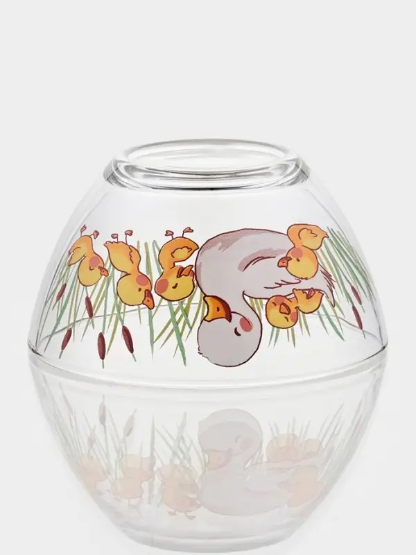 Набор детской посуды &laquo;Утята&raquo;, 3 предмета: кружка, салатник, тарелка, стекло, прозрачный