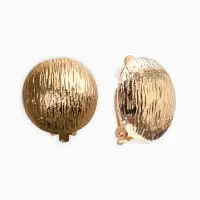 Серьги клипсы для ушей QF &laquo;Полукруг&raquo;, цвет золото