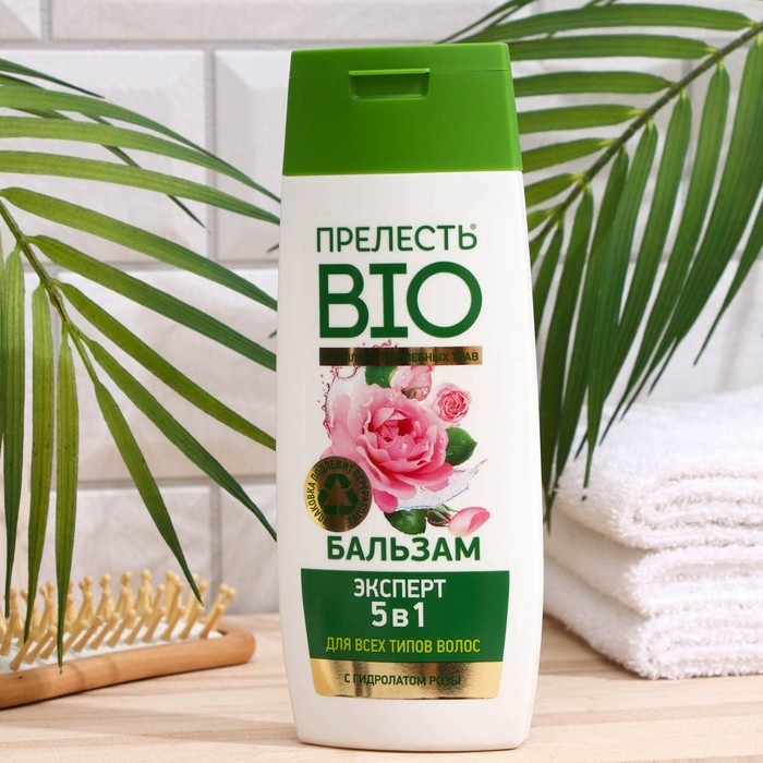 Бальзам  Бальзам "Прелесть БИО", с гидролатом розы, для поврежденных и секущихся волос, 250 мл