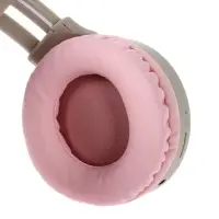 Наушники беспроводные, накладные, с ушками кошки, Hoco W27, Bluetooth 5.0, с микрофоном, с подсветкой, 300 мАч, серые