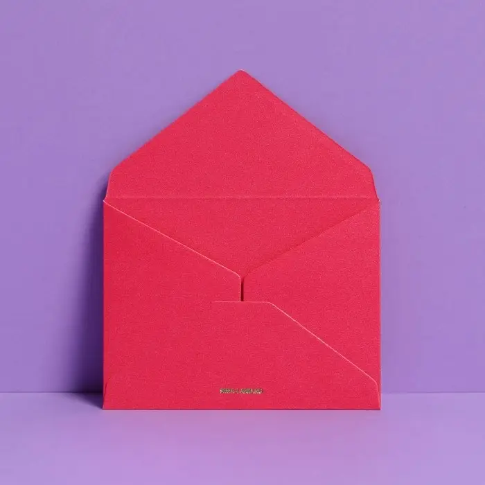 Подарочный конверт "With love", тиснение, дизайнерская бумага, 9 × 7 см