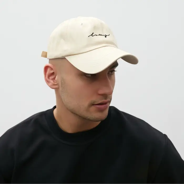 Бейсболка с надписями MINAKU цвет бежевый, размер 54-56