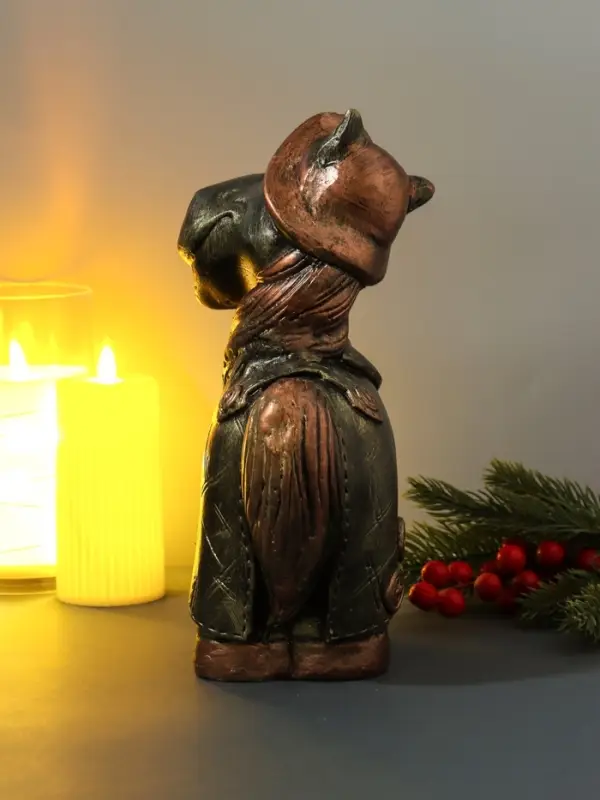 Копилка "Конь в пальто" 16,5х11,5х25 см, золото