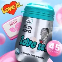 Конфеты освежающие Love is, со вкусом мяты, 45 г