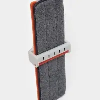 Швабра плоская с вертикальным отжимом и водосгоном Raccoon, стальная ручка, насадка микрофибра, 39&times;11.5&times;130 см