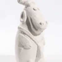 Копилка для денег &laquo;Коза-Дереза&raquo;, неокрашенная, 12.5&times;11&times;25 см, белая