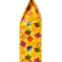 Подарок в картонной упаковке "Три кота" желтый а43, 470 гр