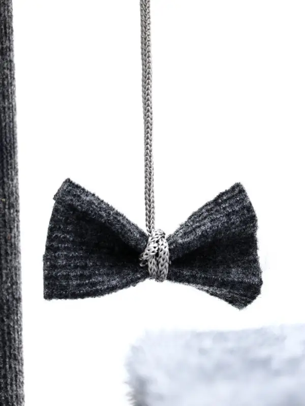 Домик для кошек с когтеточкой, квадратный, 3х-этажный, 33 × 42 × 63 см, ковролин, серая