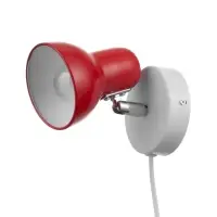 Бра с проводом &laquo;Севантос&raquo; Е27 40 Вт красный 9&times;9&times;14 см