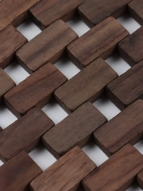 Коврик из тикового дерева, 40&times;30&times;0.7 см