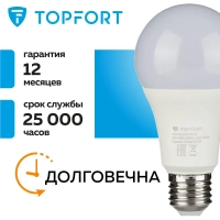 Лампа светодиодная Topfort E27 25W 3000K груша