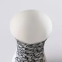 Ваза &laquo;Сфера&raquo;, h=26 см, стекло, белая