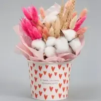 Стакан для цветов 1.5 л, &laquo;Сердца&raquo;