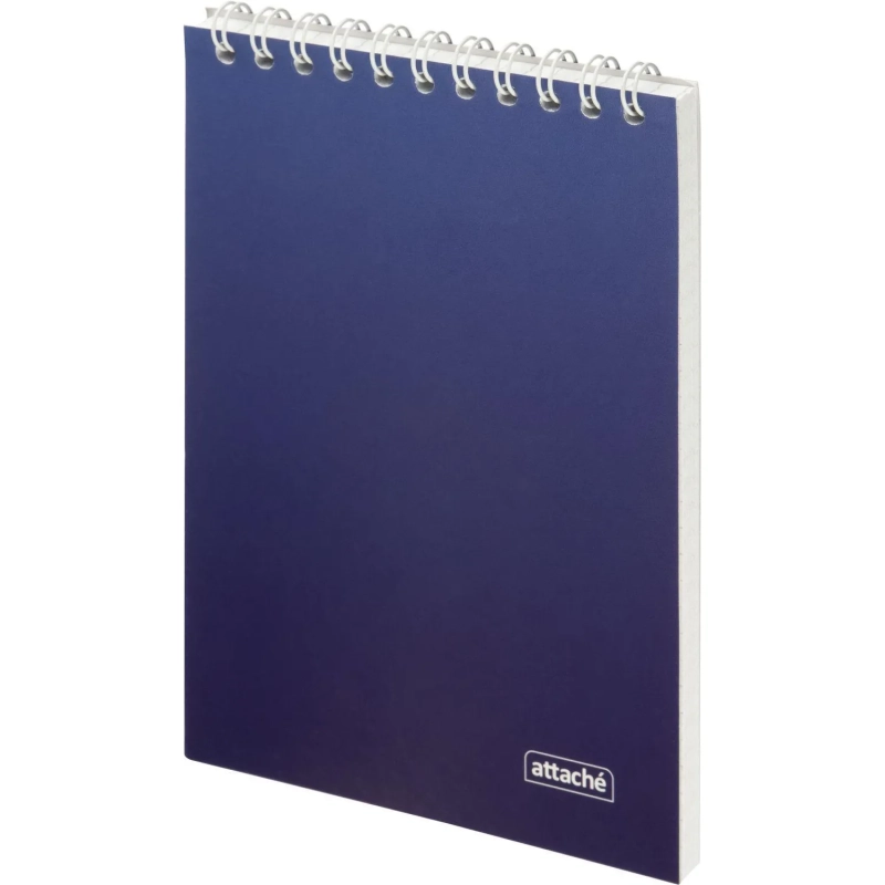 Блокнот А6 60л Attache Градиент Синий клетка, 65г, греб, УФ-лак