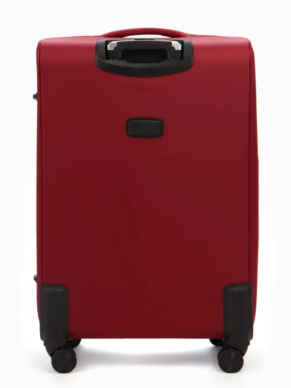 Чемодан на колёсах TEXTURA, кодовый замок, с увеличением, 47&times;30&times;78 см, 28", красный