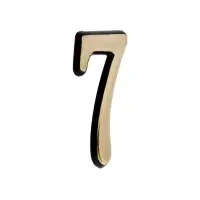 Цифра дверная 7 ТУНДРА, пластиковая, цвет золото 1 шт.