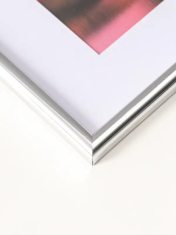 Фоторамка для фото 30х40 см, с паспарту 21х30 см, Vivo, серебро