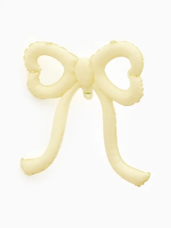 Воздушный шар фольгированный 22" &laquo;Бант&raquo;, кремовый
