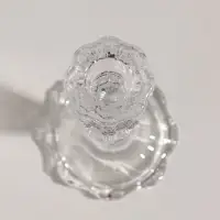 Подсвечник стекло "Бутон на ножке" прозрачный d=2,2 см 8х8х15 см
