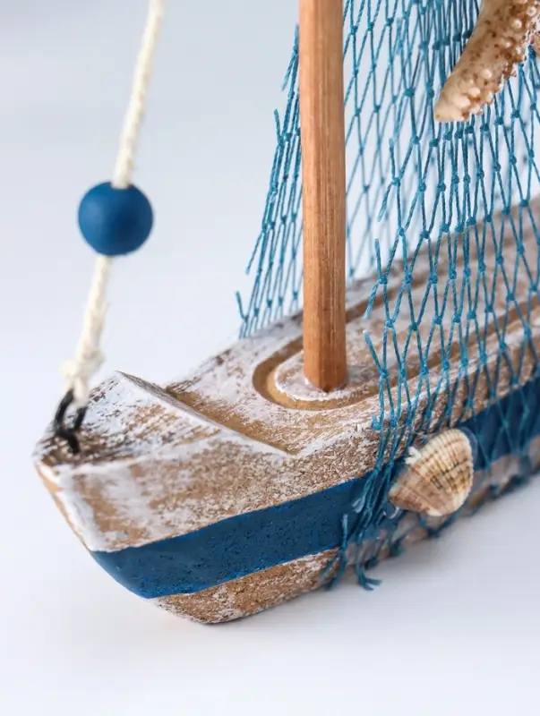 Сувенир интерьерный "Рыбацкая лодка" 3х14,5х17 см