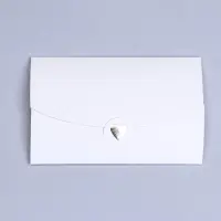 Конверт для подарочного сертификата, с тиснением, белый, 10.5×7 см