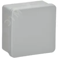 Коробка расп. КМ42455 о/п 100х100х50мм IP67 8 вв. серая