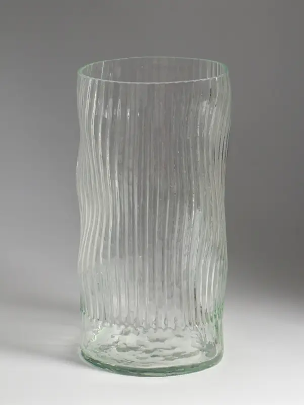 Ваза, h=30 см, d=14.5 см, стекло, прозрачная