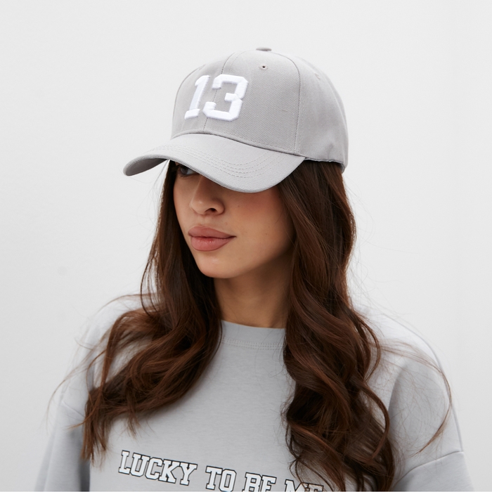 Бейсболка MIST "13", цвет серый,  размер 56-58