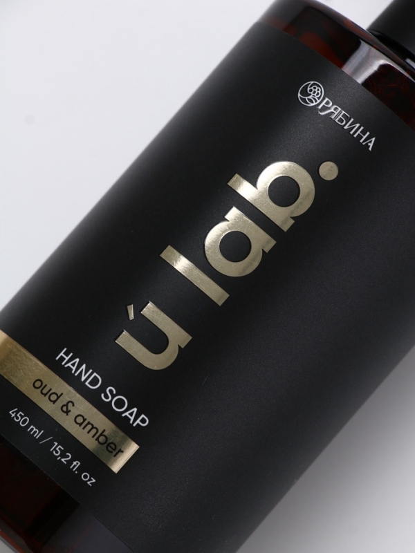 ULAB Жидкое мыло для рук "Уд и амбра", 450 мл