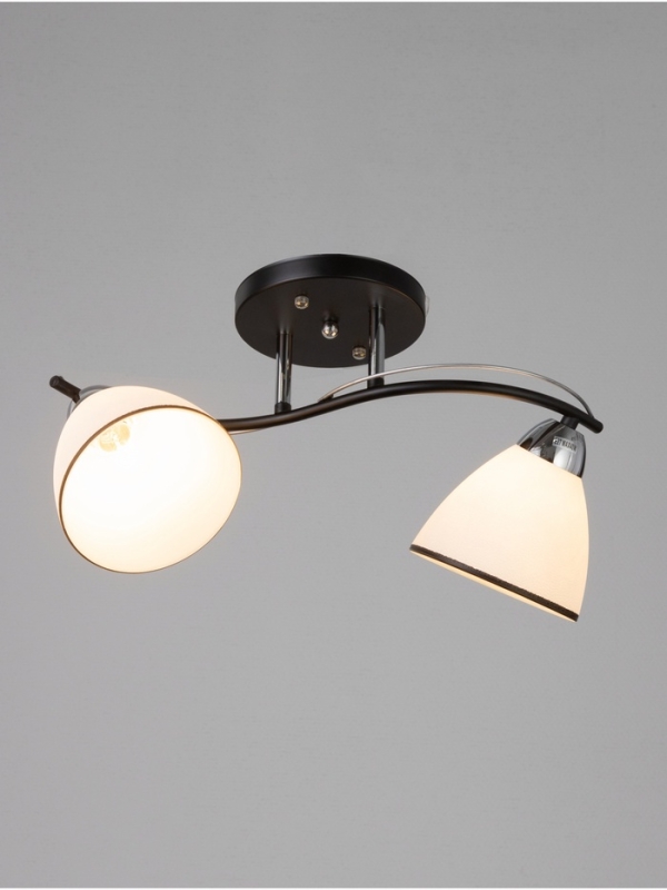 Люстра Люстра "Ирида" 2хЕ27 40Вт черно-хромовый 42х19х24 см