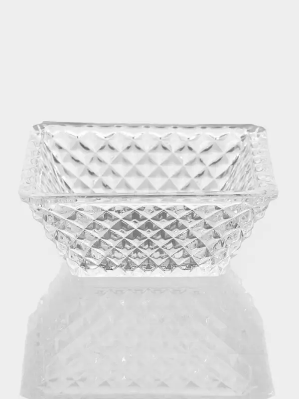 Конфетница с крышкой  Конфетница с крышкой "Рождество" 7,5х5,5 см, прозрачная