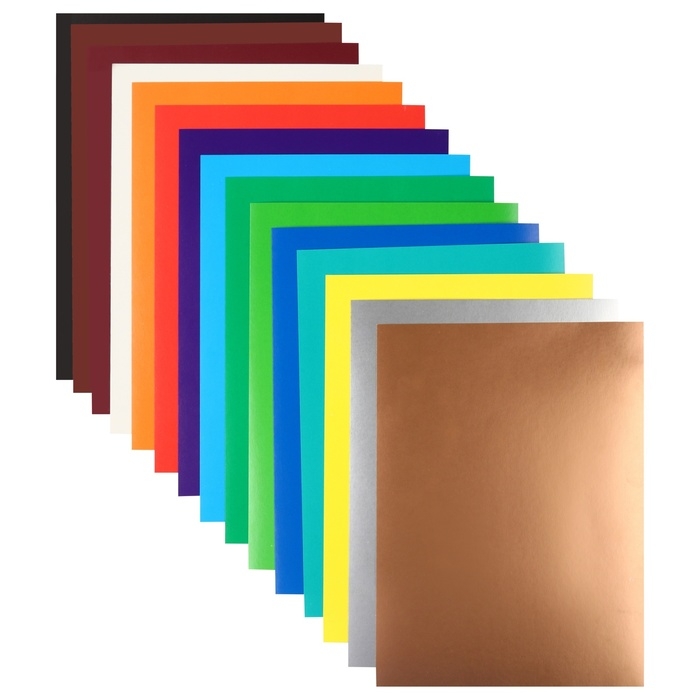 Картон цветной, А4, 15 листов, 15 цветов, мелованный, односторонний, в папке, 220 г/м², Щенячий патруль Картон цветной, А4, 15 листов, 15 цветов, мелованный, односторонний, в папке, 220 г/м², Щенячий патруль