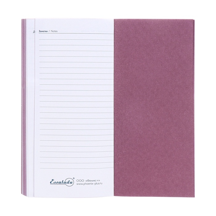 Еженедельник датированный 2025 года, 80х165 мм, 64 листа ESCALADA, мягкая обложка из искусственной кожи, блинтовое тиснение, блок 70 г/м², сиреневый Еженедельник датированный 2025 года, 80х165 мм, 64 листа ESCALADA, мягкая обложка из искусственной кожи, блинтовое тиснение, блок 70 г/м², сиреневый