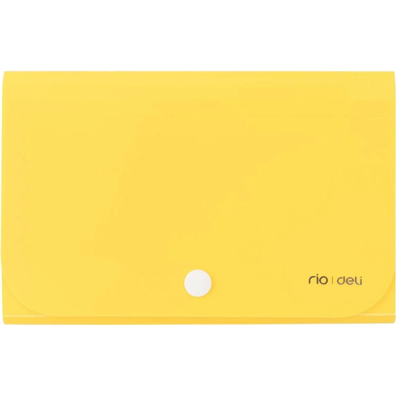 Папка органайзер Vivid на кнопке горизонтА6 12отдел РР 0,6мм  ассортимE5561