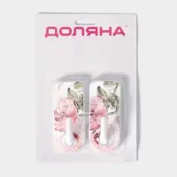 Крючки самоклеящиеся Доляна &laquo;Цветы&raquo;, 2 шт., МИКС