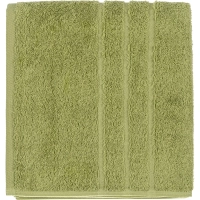 Полотенце махровое Luscan/бордюр 450г/м2, 70х140, оливковый