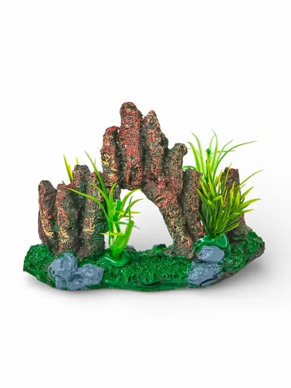 Декор для аквариума "Каменные джунгли", 14 х 5 х 9,5 см