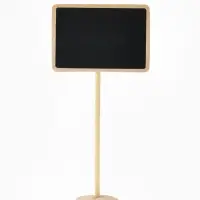 Ценник меловой на ножке &laquo;Прямоугольник&raquo;, 17&times;8 см, чёрный