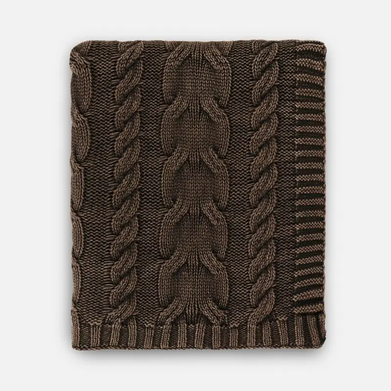 Плед Hygge, коричневый