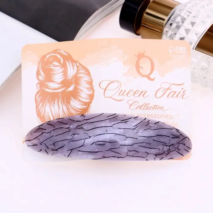 Заколка-автомат для волос Заколка-автомат для волос "Кракле" 9 см, микс